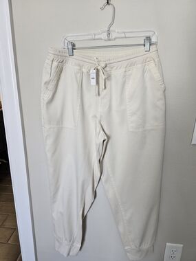 NWT - Talbots/Haven - Light Beige Drawstring Joggers